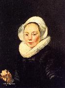 Thomas De Keyser, Portrait of a Woman Holding a Balance